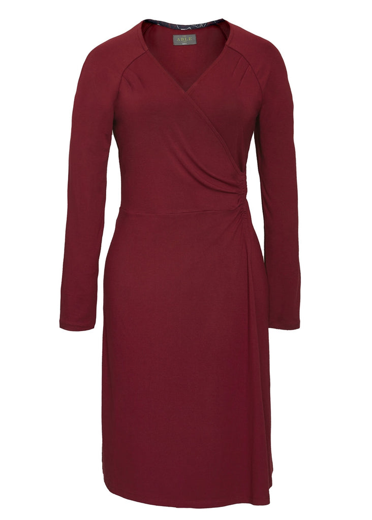 Su Jersey Long Sleeve Velcro Wrap Dress ...